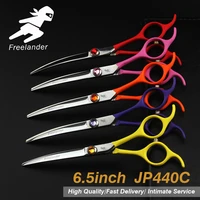 6 5inch pet grooming scissors set straight cut teeth cut fish bone scissors japan 440c stainless steel type model number size