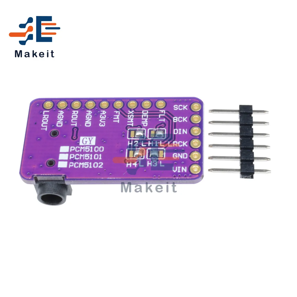 Модуль декодера ЦАП PCM5102 цифровой аудиоплеер с интерфейсом I2S для форматов Raspberry Pi