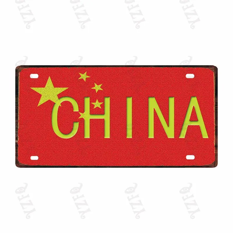 30X15CM номерной знак с этническим сокровищем для животных дорожный сувенир