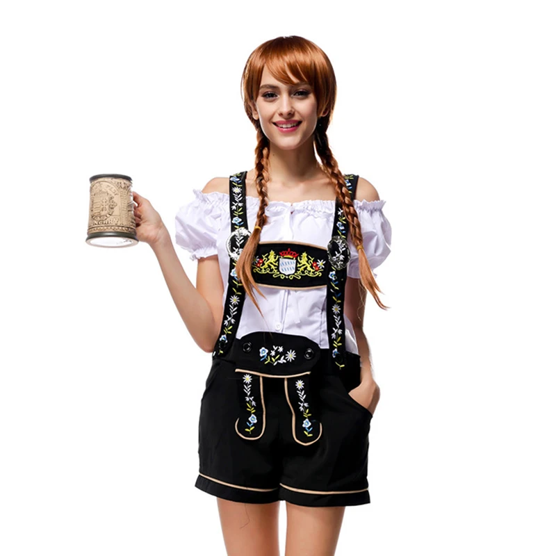 Женский карнавальный костюм Lederhosen Dirndl Клубная одежда вечернее платье для