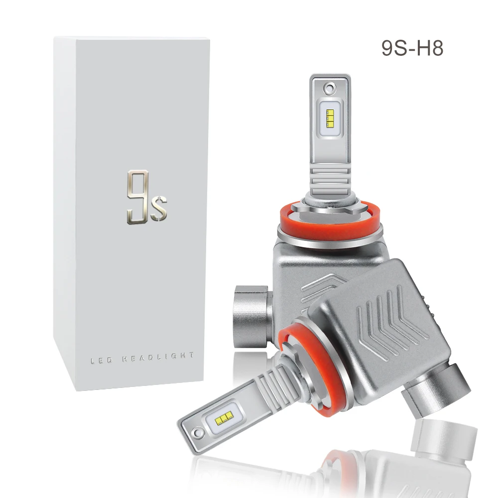Автомобильные светодиодные фары EURS H4 H7 ZES Chip H11 9005 H1 9006 12000LM 9S автомобильные