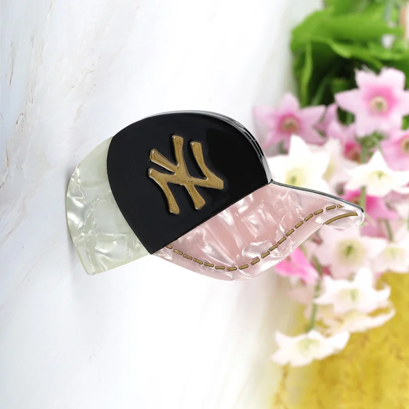 Blucome акриловые бейсбольные кепки форма высококачественные Броши для женщин и мужчин спортивная одежда для спортивного клуба значок креативный воротник и сумка шляпа брошь