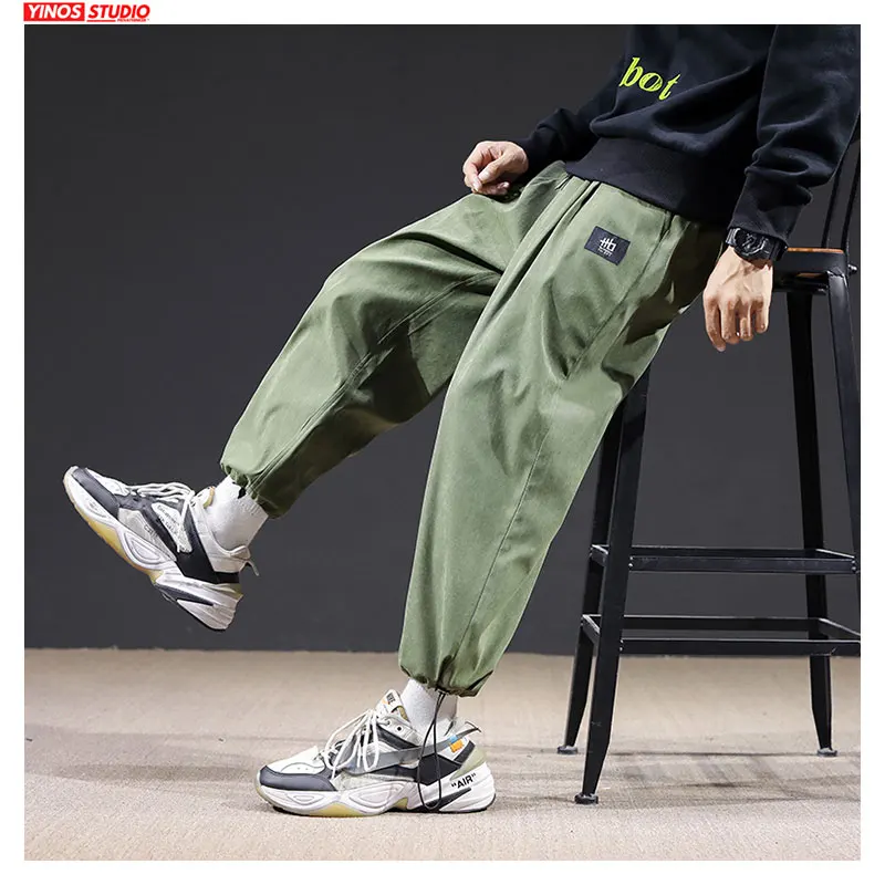 Дропшиппинг японские бегуны леггинсы брюки мужские однотонные прямые уличная