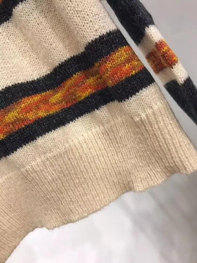 Женский свитер из смеси мохера с длинным рукавом и круглым вырезом пуловер в