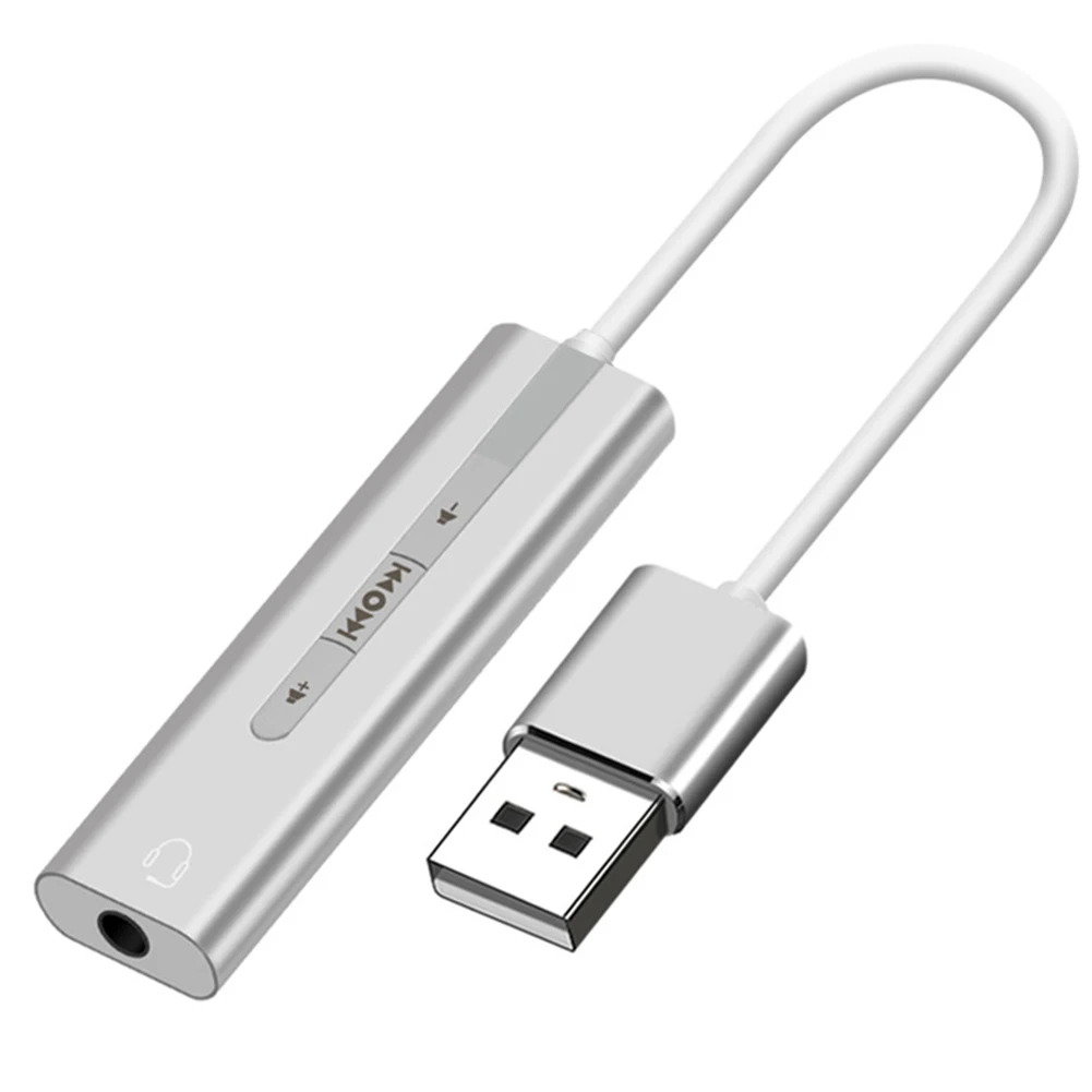 2 в 1 Портативный Пресс Кнопка USB до 3 5 мм разъем гарнитура адаптер небольшой Plug And