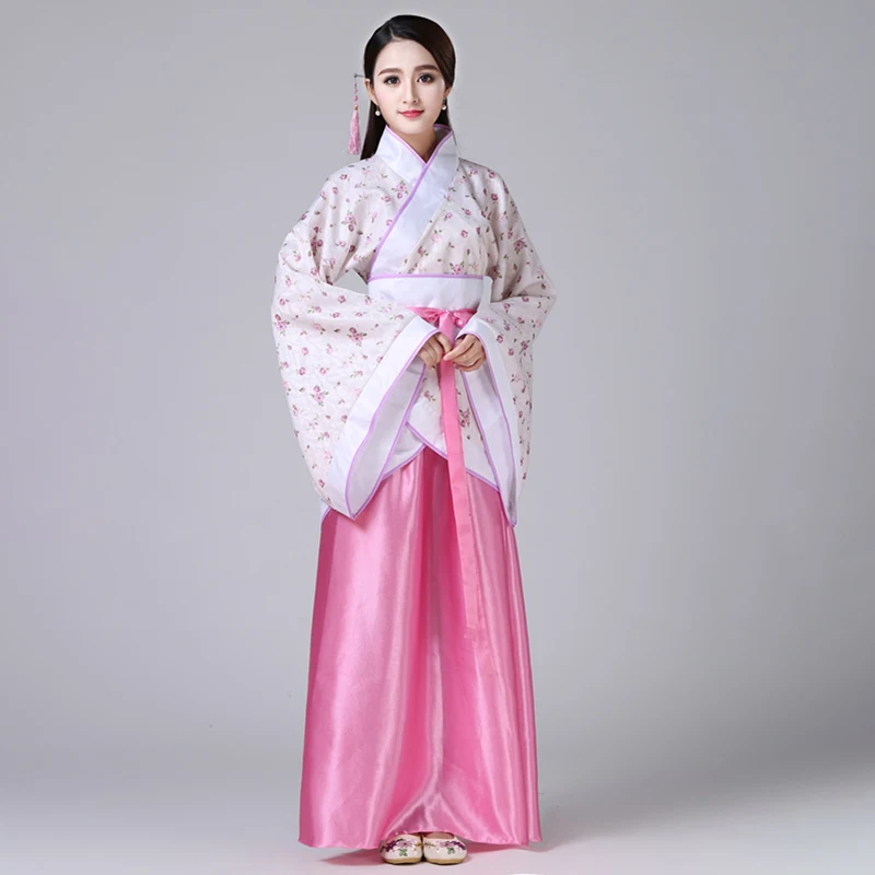 Style 8 165-180High Quality Hanfu Emboridery Traditional Chinese Style Dance Costumes Qing Dynasty Dramaturgic Dress for Women Peri Robe - Цвет: Style 8