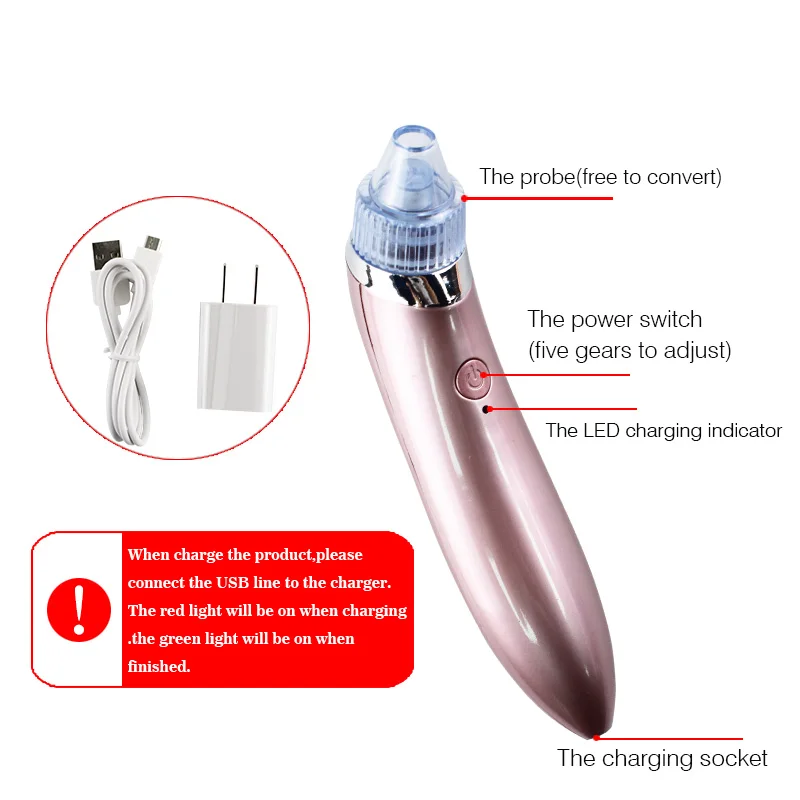 Уход за лицом вакуумный черноголовых удаления прыщей уход кожей машина поры