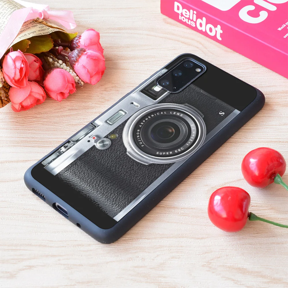 

For Samsung Galaxy Emily In Paris Vintage Camera Print Soft Matt Phone Case