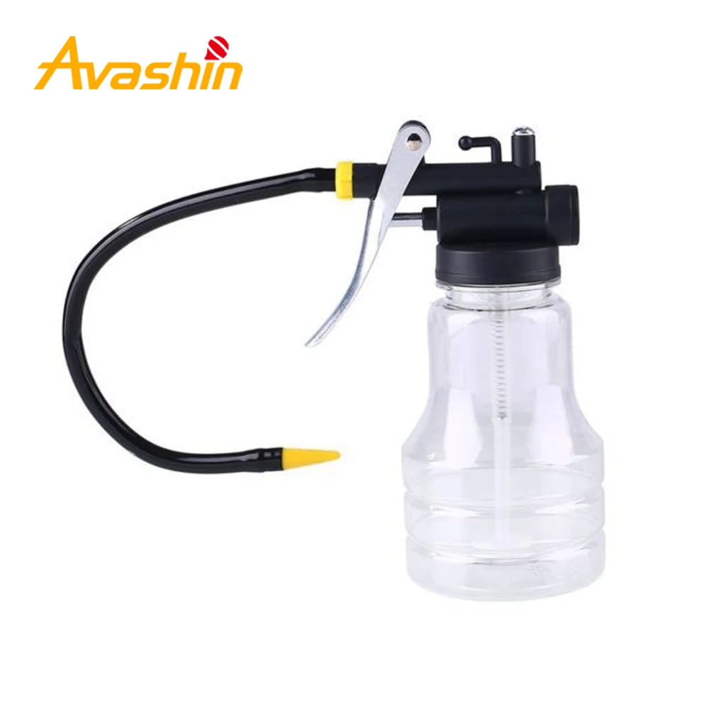 

Upgrade 250ml Transparent Oil Can Oiler Lubrication Oil Plastic Machine Pump High Pressure Pump Extended Hose Oiler Grease Gun