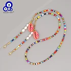 Ожерелье с кулоном Счастливый глаз, из Турецкий Дурной глаз бусин, золотого и серебряного цветов, длинное ожерелье-цепочка для женщин и девочек, ювелирные изделия LE702