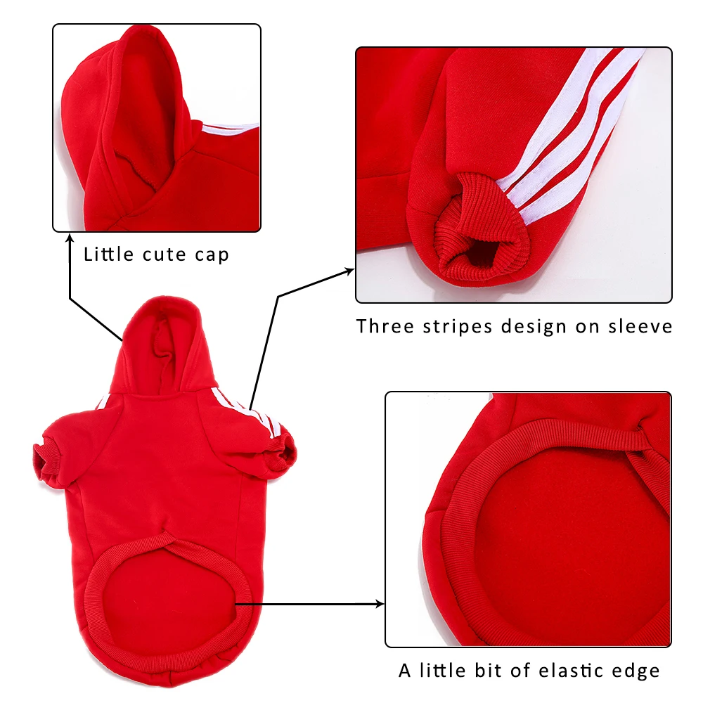 Товары для домашних животных Одежда собак маленьких больших толстовки мягкий