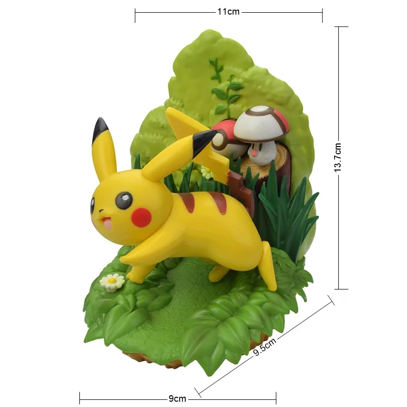 

New Best-Selling Pokemon Pikachu Scene Version Boxed Cartoon Anime Character Doll Model Ornaments Children's Birthday Gifts Toys