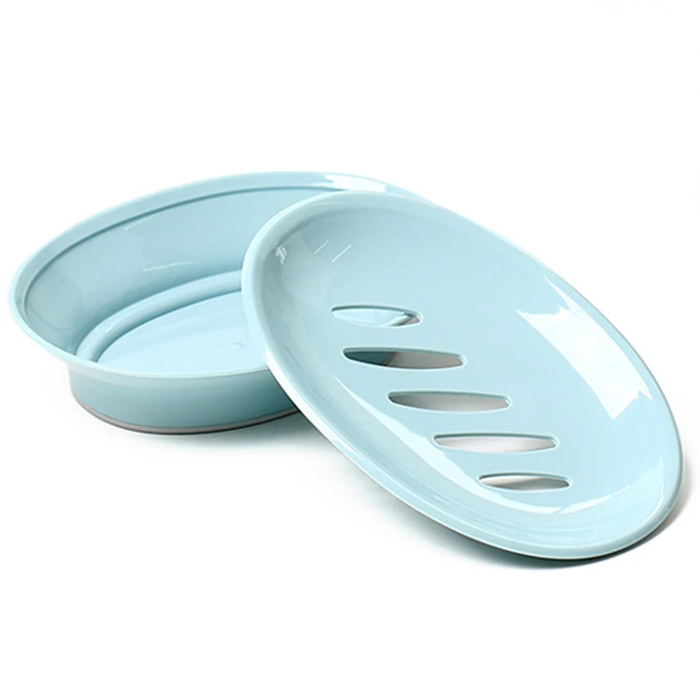 Портативный чехол для мыла с двойной решеткой губка полка хранения душа