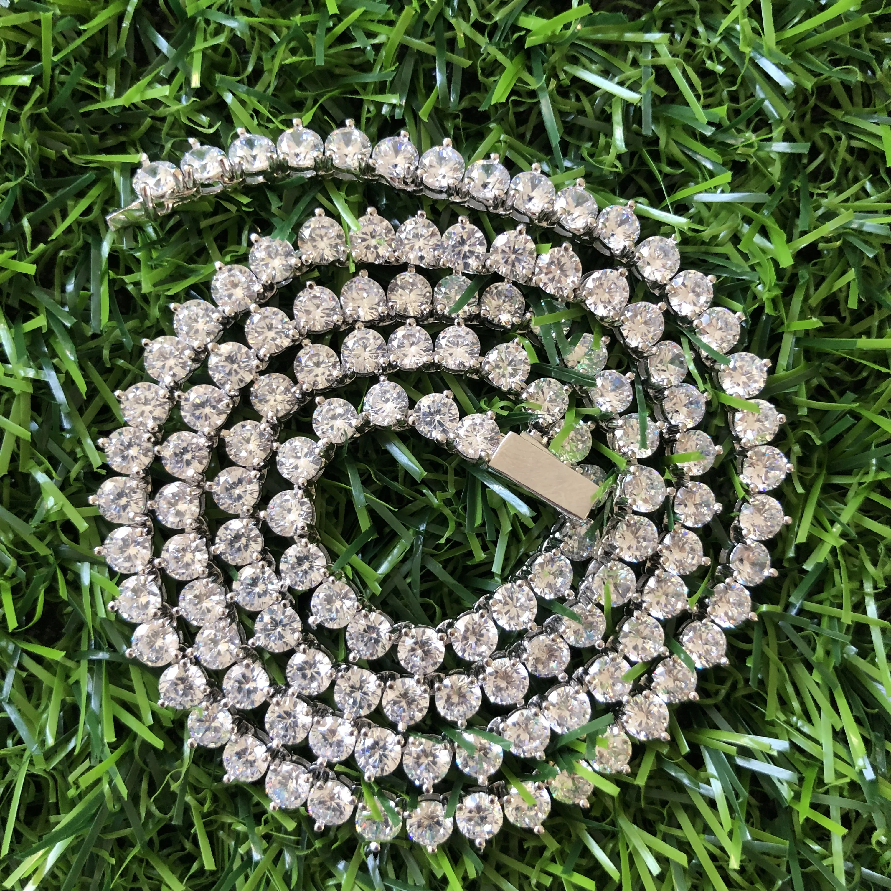 4mm Men Hip Hop Charm Gold/Silver Color Jewelry Iced Out AAA Cubic Zirconia | Necklace