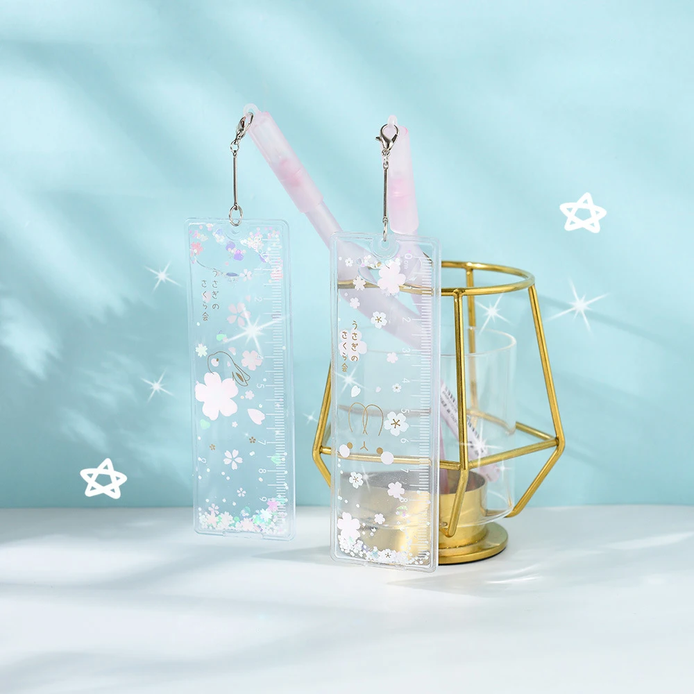 Студенческая линейка Kawaii гелевая ручка с подвеской нейтральные ручки для