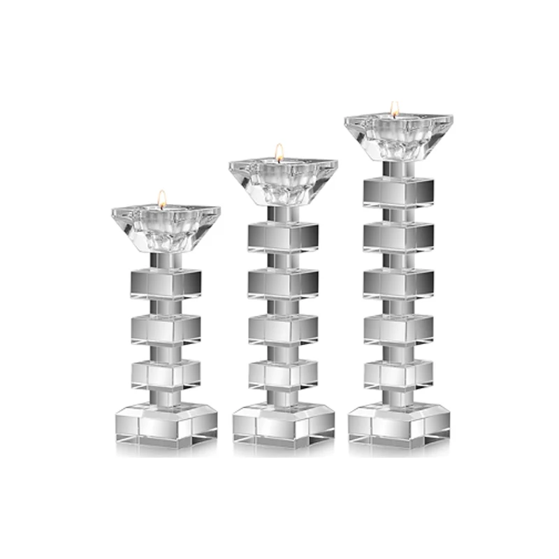 Подсвечник из скандинавского хрусталя Одна Головка двойного назначения