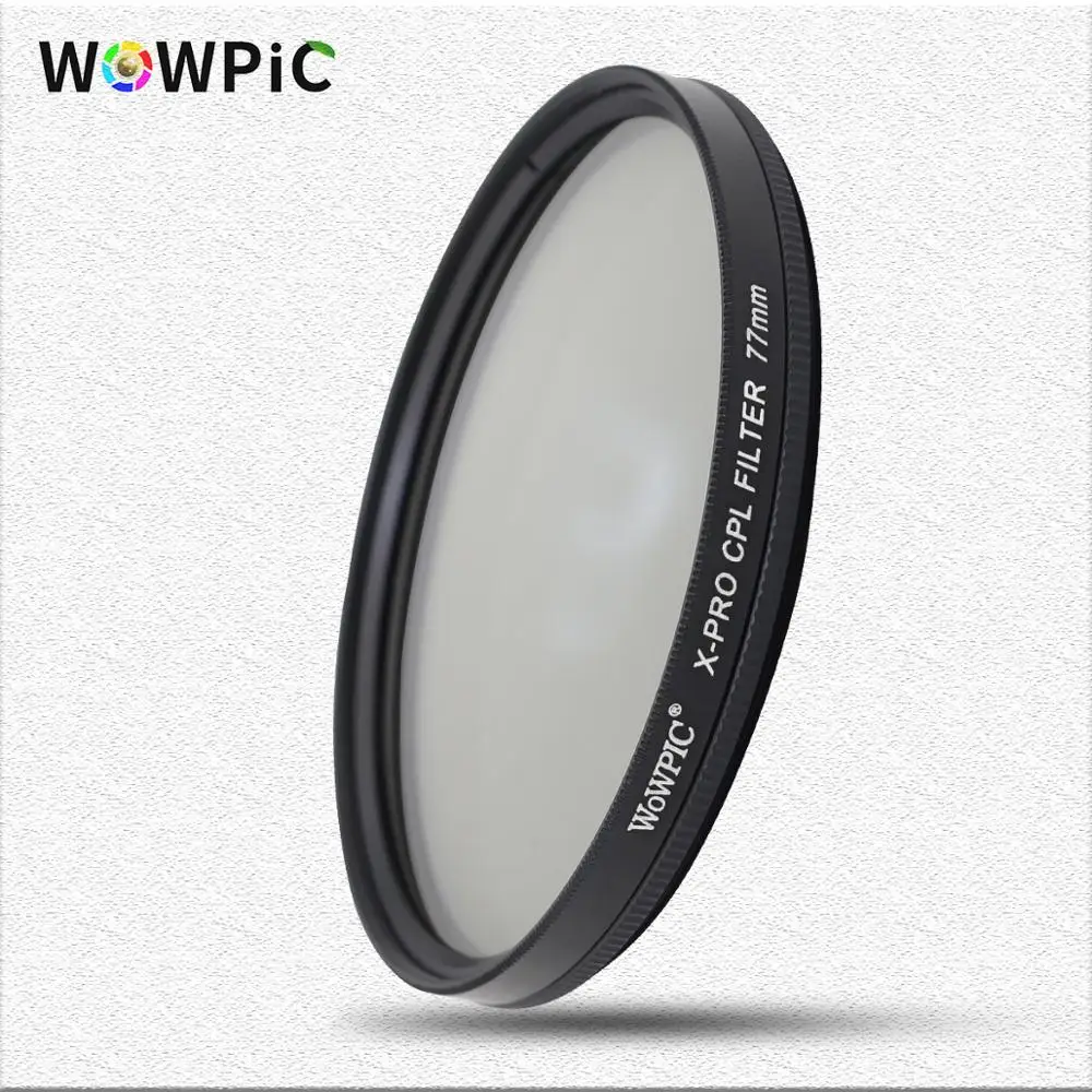 Поляризационный фильтр WOWPIC CPL 49 52 мм 55 58 62 67 72 77 82 объектив Filtre фото для Canon Nikon Sony