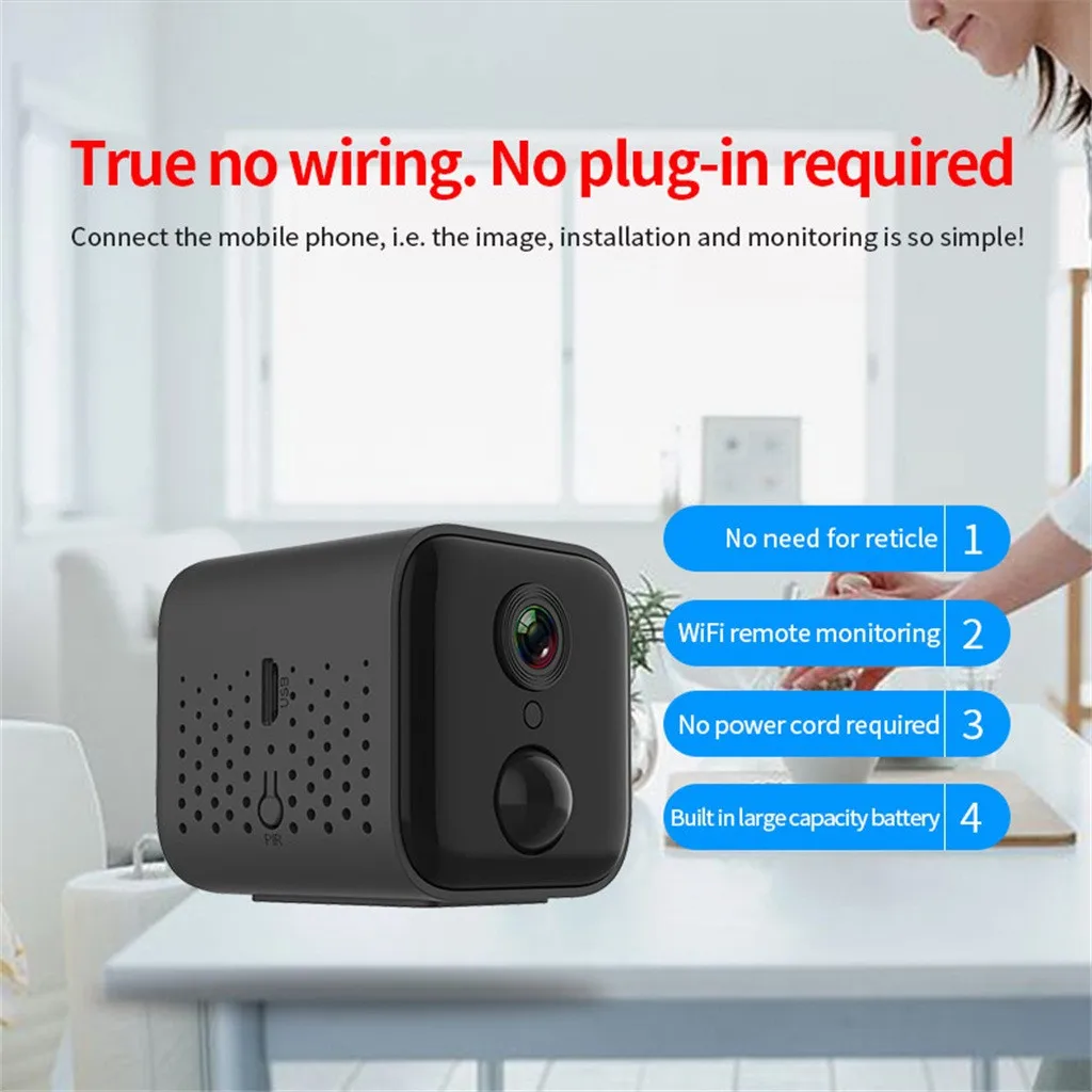 Видеокамера A21 Mini 1080P HD беспроводная с поддержкой Wi-Fi | Компьютеры и офис