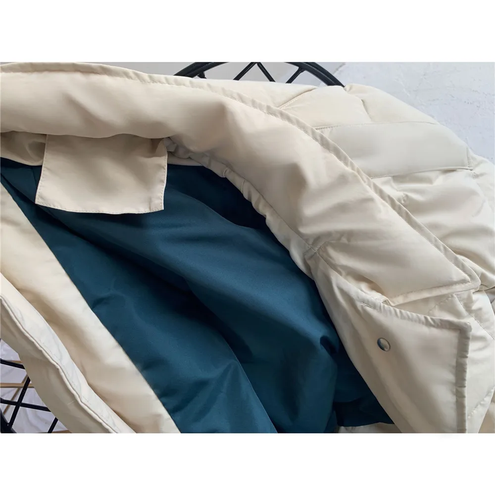 

Long Duck Down Jacket Autumn and Winter Women Casual Loose Long Duck Down Coat Female Thick Warm Down Jackets NS2385