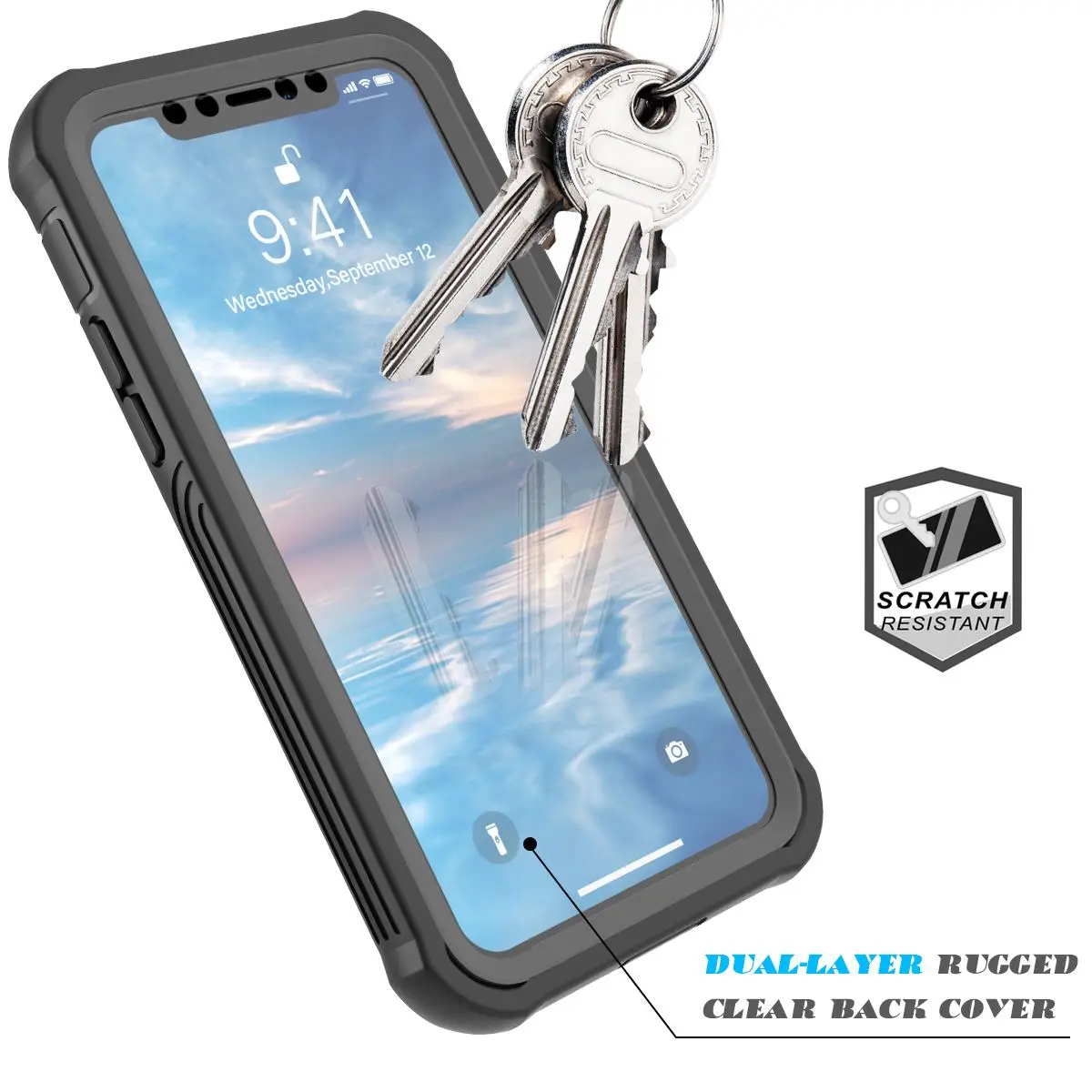 Для iPhone 11 Pro Max чехол Водонепроницаемость в повседневных условиях 360 градусов