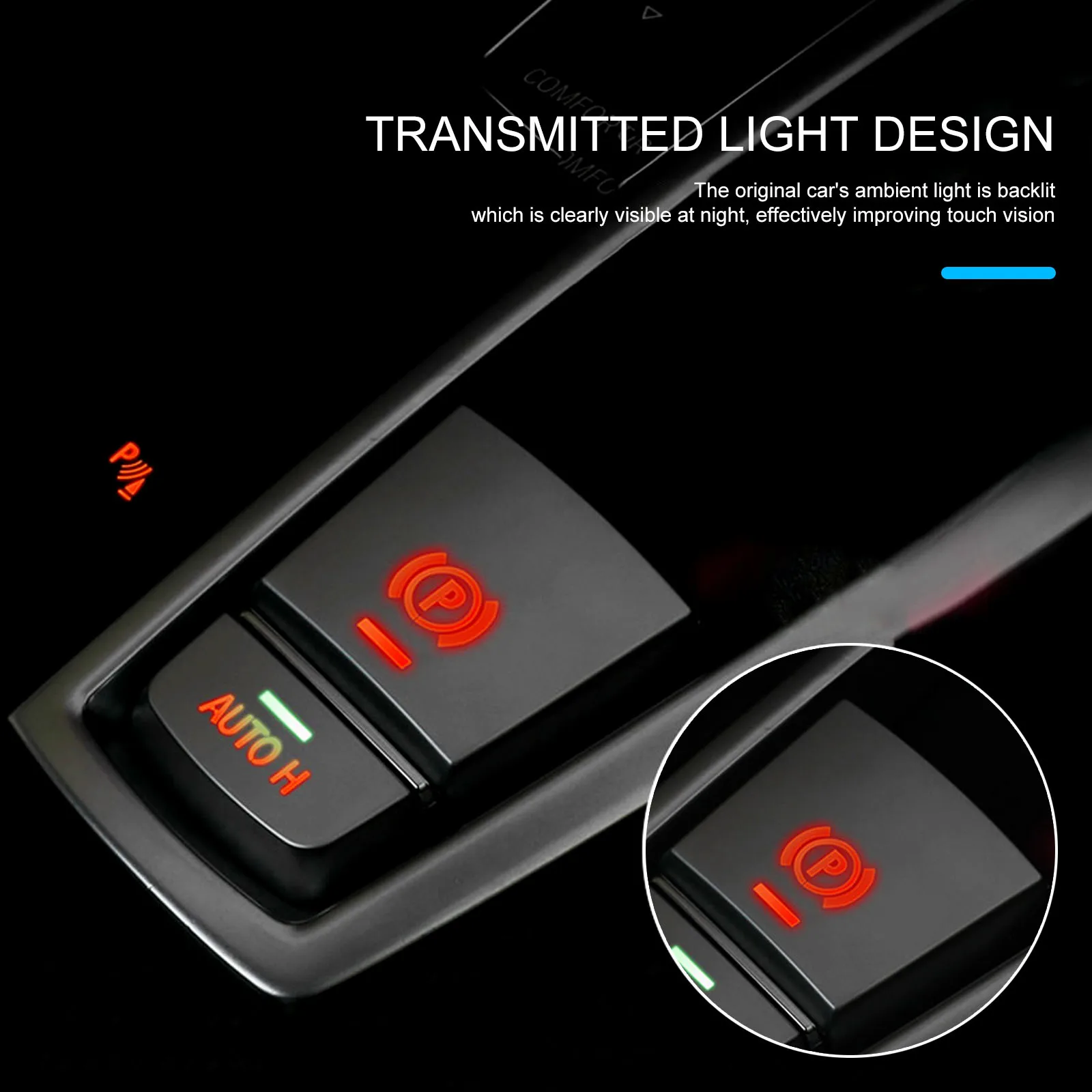 

Car Styling For BMW F10 F02 F25 F26 F15 F16 Central Handbrake P A Auto switch Buttons Covers Stickers Trim Interior Accessories