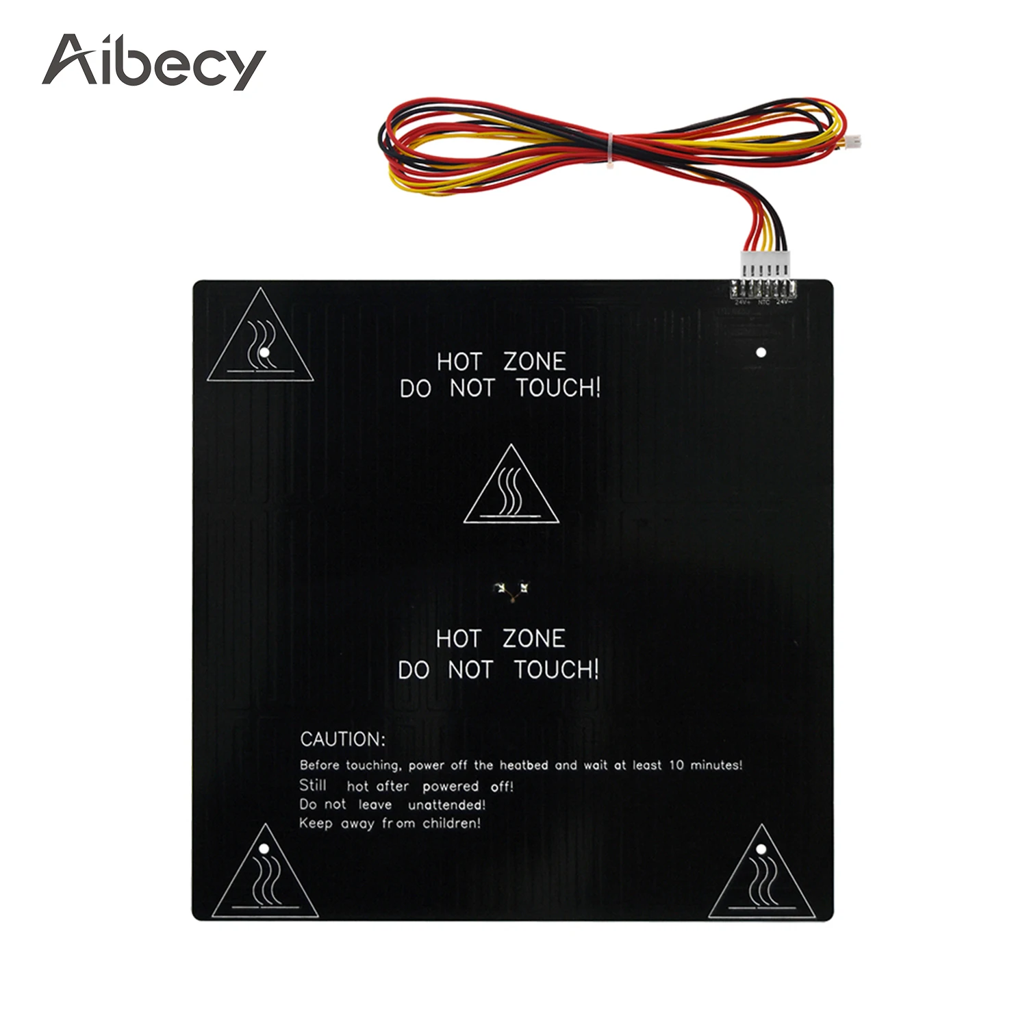 

Aibecy 24V 3D Printer Hotbed MK3 Heating Platform Aluminum Plate 235*235*3mm with 90cm Hotbed Wire Compatible