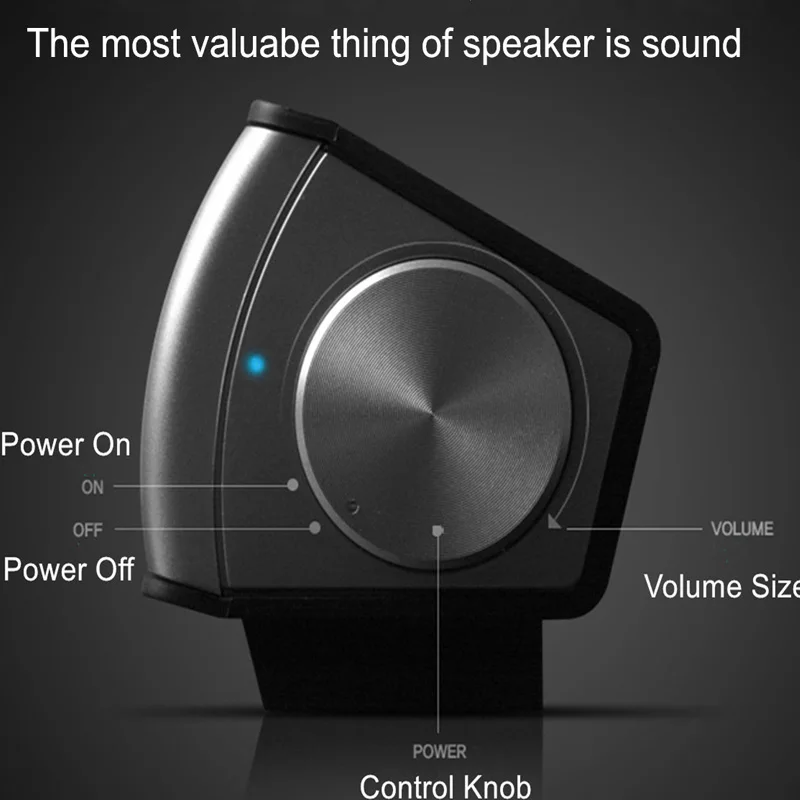 Портативный динамик 6 Вт проводной Саундбар динамик усилитель hi-fi-стереозвук бар с USB AUX микрофон для компьютера ПК