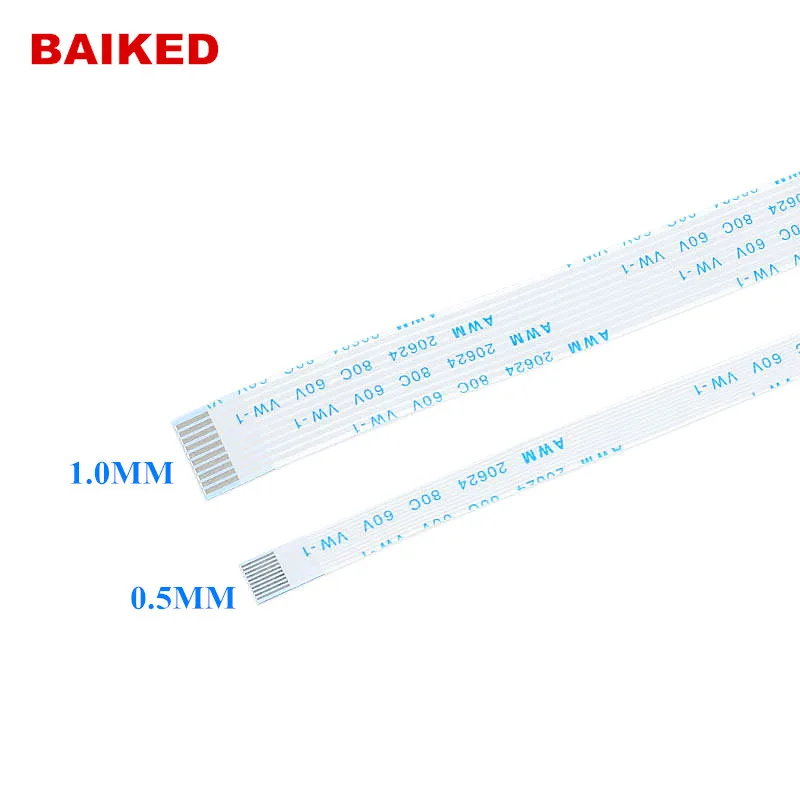 Плоский гибкий кабель FFC 100 шт. плоский FPC ЖК-кабель AWM 20624 80C 60 в интервал Φ FFC: 0 5 мм 1 4