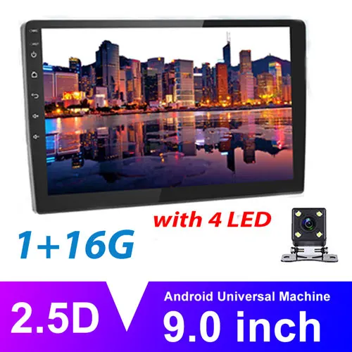 1 16G 4LED Camera Podofo 2din Автомагнитола Android8.1 " 2+ 32G Автомагнитола gps Wifi Автомобильный мультимедийный плеер для Volkswagen Nissan hyundai toyota CR-V Kia - Цвет: 1 16G 4LED Camera