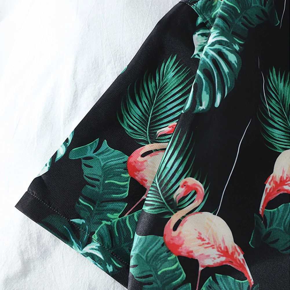 

Printed Hawaiian Beach Shirt for Men 2021 Summer Short Sleeve Aloha Shirts Mens Holiday Vacation Clothing Personality casual top