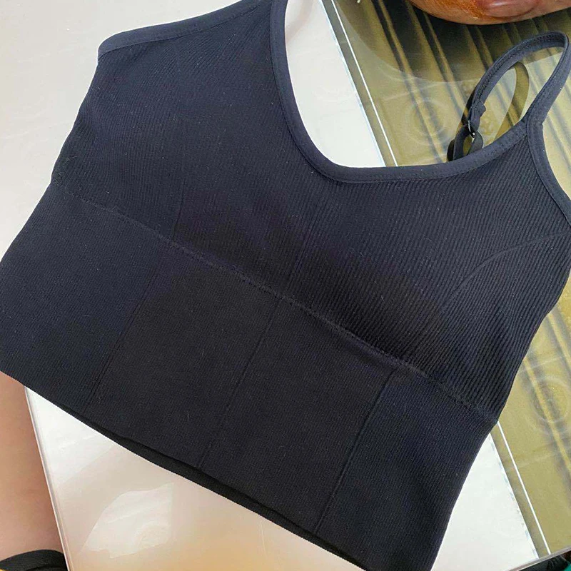 

Linbaiway Sexy Women's Bras Crop Tops Seamless Lingerie Beauty Back Padded Underwear Tube Tops Brassieres Female Sports Vest