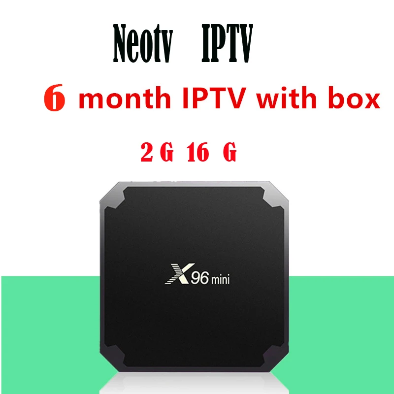 2G 16G With 6m IPTV IP tv Франция Neo tv 1 год код X96 Мини Android 7,1 ТВ приставка S905W X96Mini IP tv Бельгия Нидерланды арабский Франция IP tv подписка - Цвет: 2G 16G With 6m IPTV