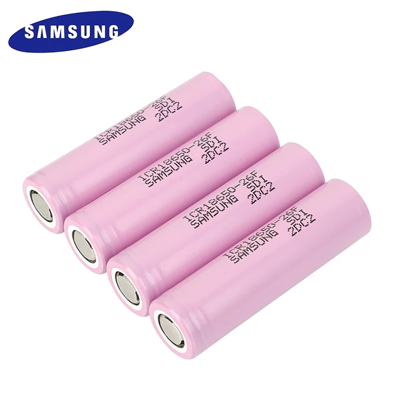 Аккумулятор samsung 18650 3,7 V 2600mAh 18650 литий-ионный перезаряжаемый аккумулятор для ICR18650-26F ICR18650 26F 2600 mAH