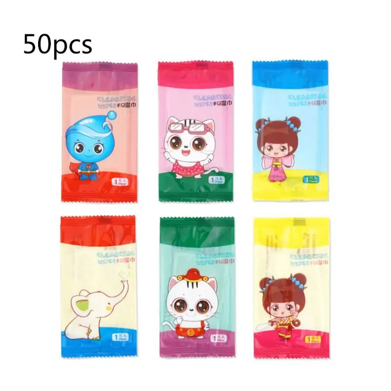 Одноразовые Нетканые влажные салфетки 50 шт./компл. портативное полотенце с