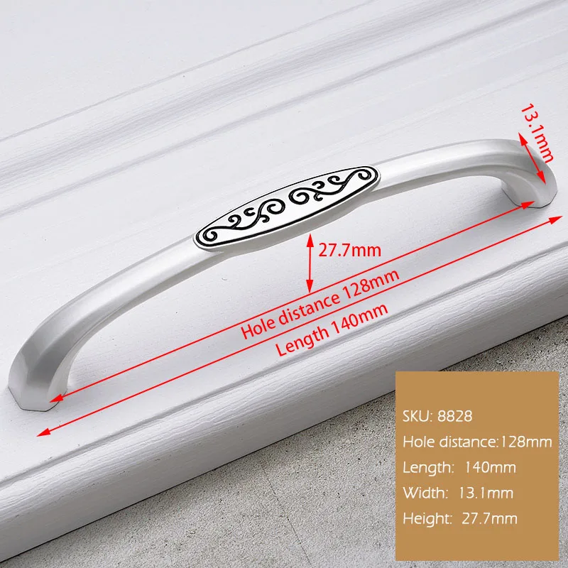 Современные прорезные ручки из цинкового сплава 96 мм 128 мм ручки для кухонного шкафа шкаф круглые ручки для ящиков мебельная фурнитура