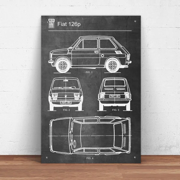 

Fiat 126p Car Metal Tin Sign Pin Up Metal Sign Metal Decor Wall Sign Wall Decor (20cmx30cm)