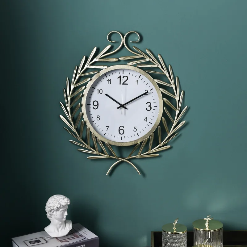 Modern Nordic Wall Clock 3d Large Clocks Home Decor Living Room Luxury Creative Watch Wheat Reloj Gift FZ461 | Дом и сад