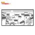 вышивка крестом наборы рукоделие наборы для рукоделия 11CT водорастворимые картины холста 14CT китайский стиль Jiangnan пейзаж-NCMC054