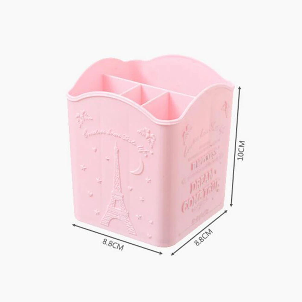 Портативная офисная домашняя настольная подставка для карандашей косметический Чехол под кисти для макияжа коробка