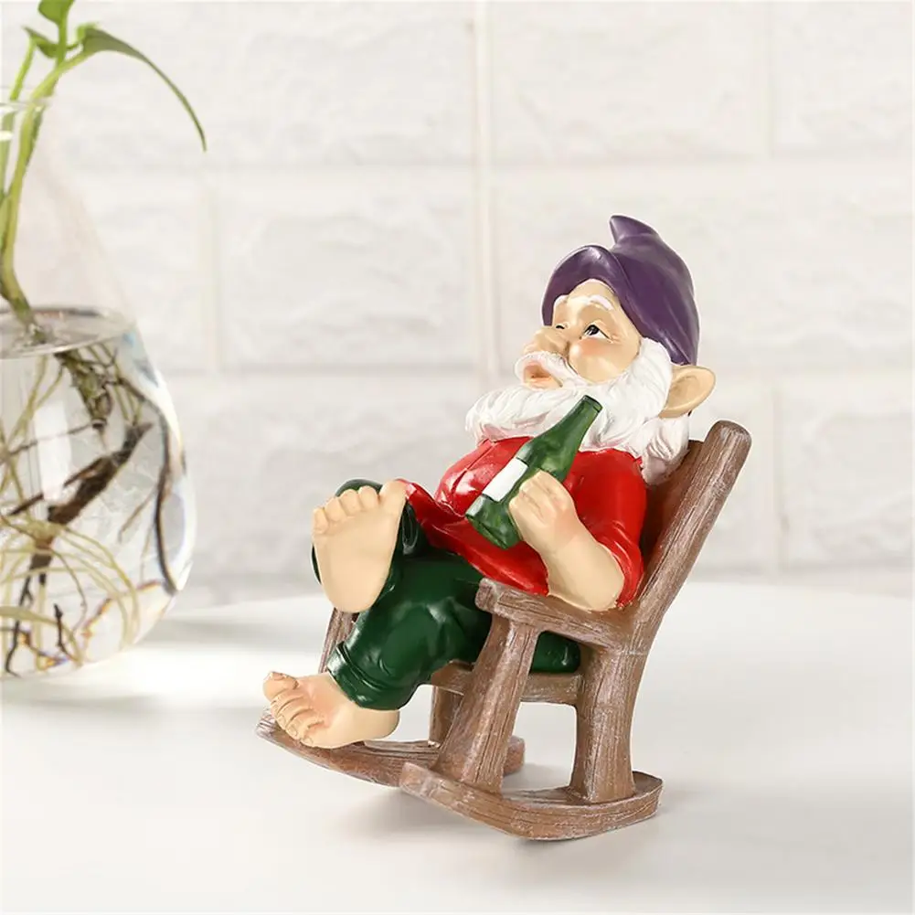Funny Figurines Christmas Garden Dwarf Cartoon Resin Craft Home Decoration For Fairy Tale Miniature | Дом и сад