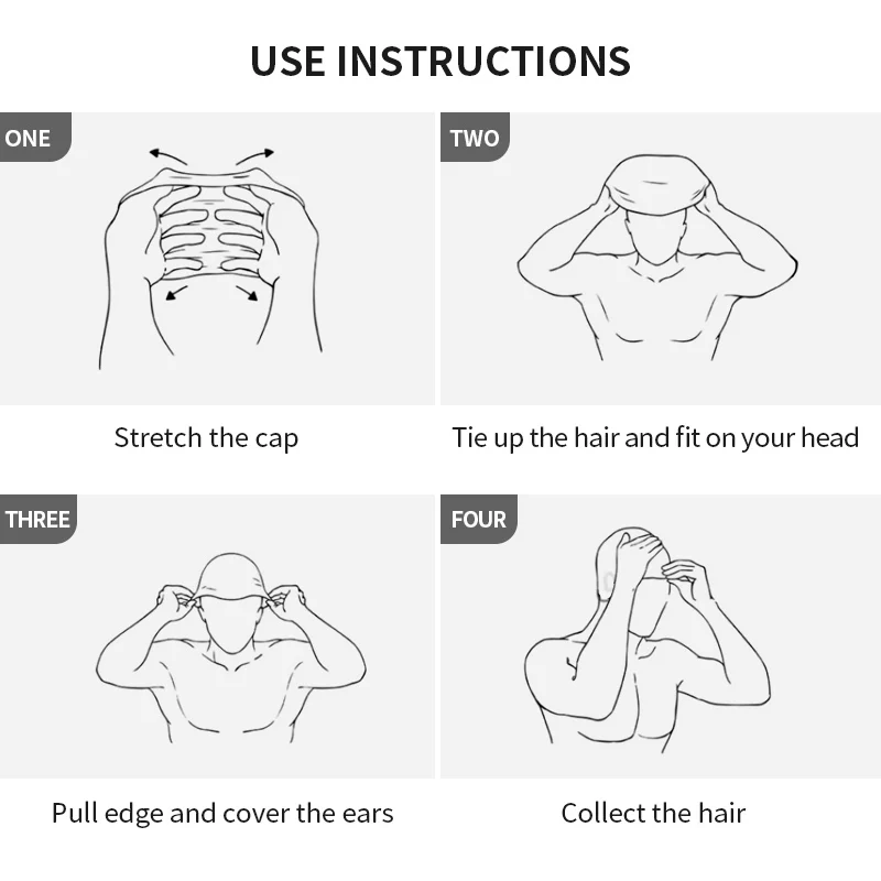 Силиконовая Водонепроницаемая шапка для плавания с защитой ушей мужчин и