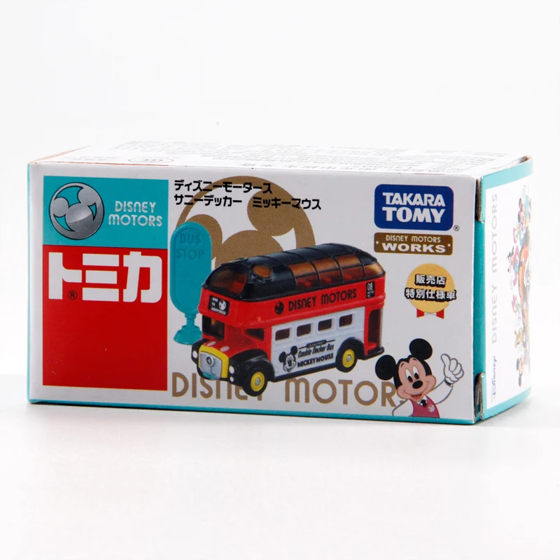 Takara Tomy Tomica Disney Motors Солнечный палубный грузовик Микки металлический литый под