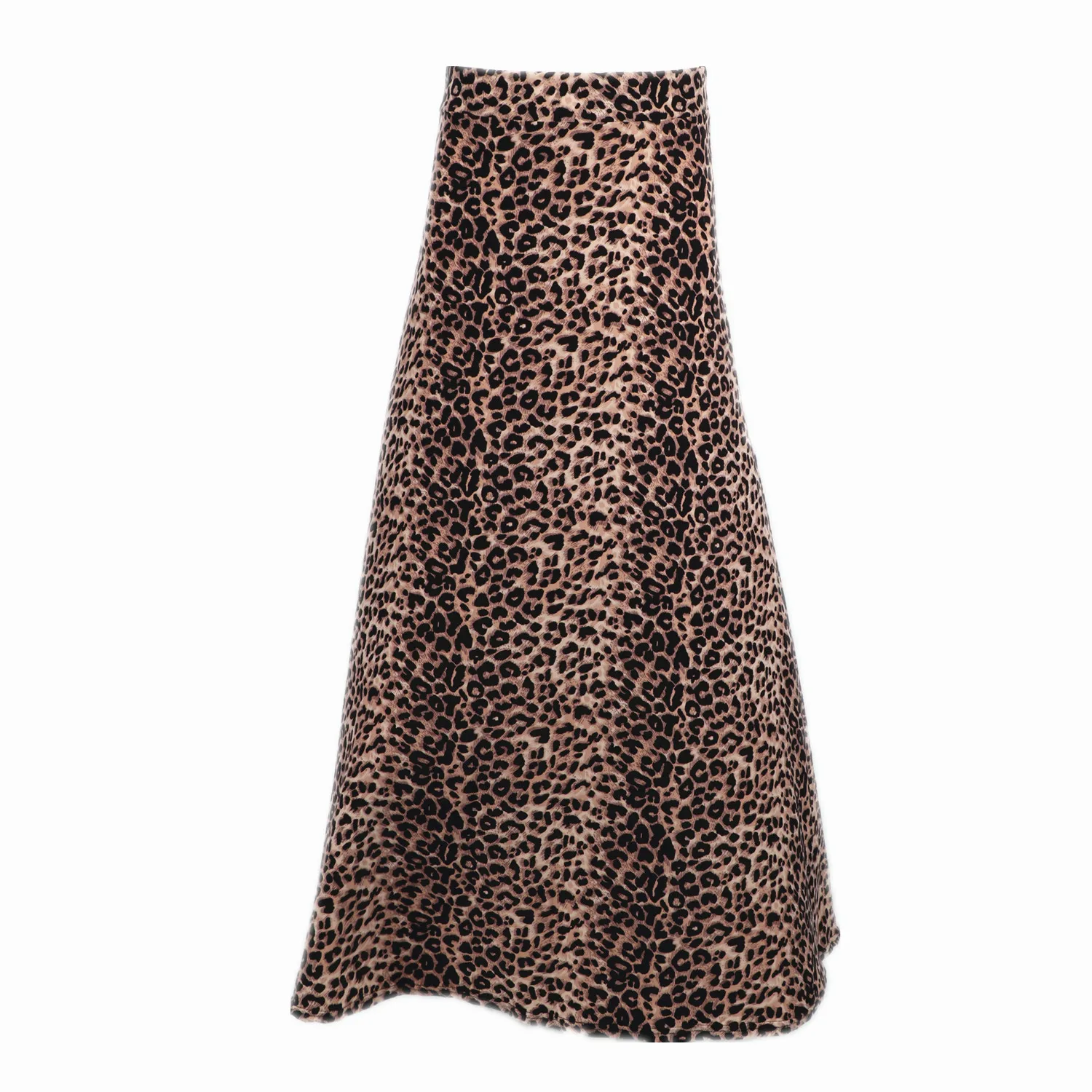 

Free Shipping Fashion Women Ankle Length Dress Extra Plus Size Cheetah Leopards Aline Umbrella Style Skirts