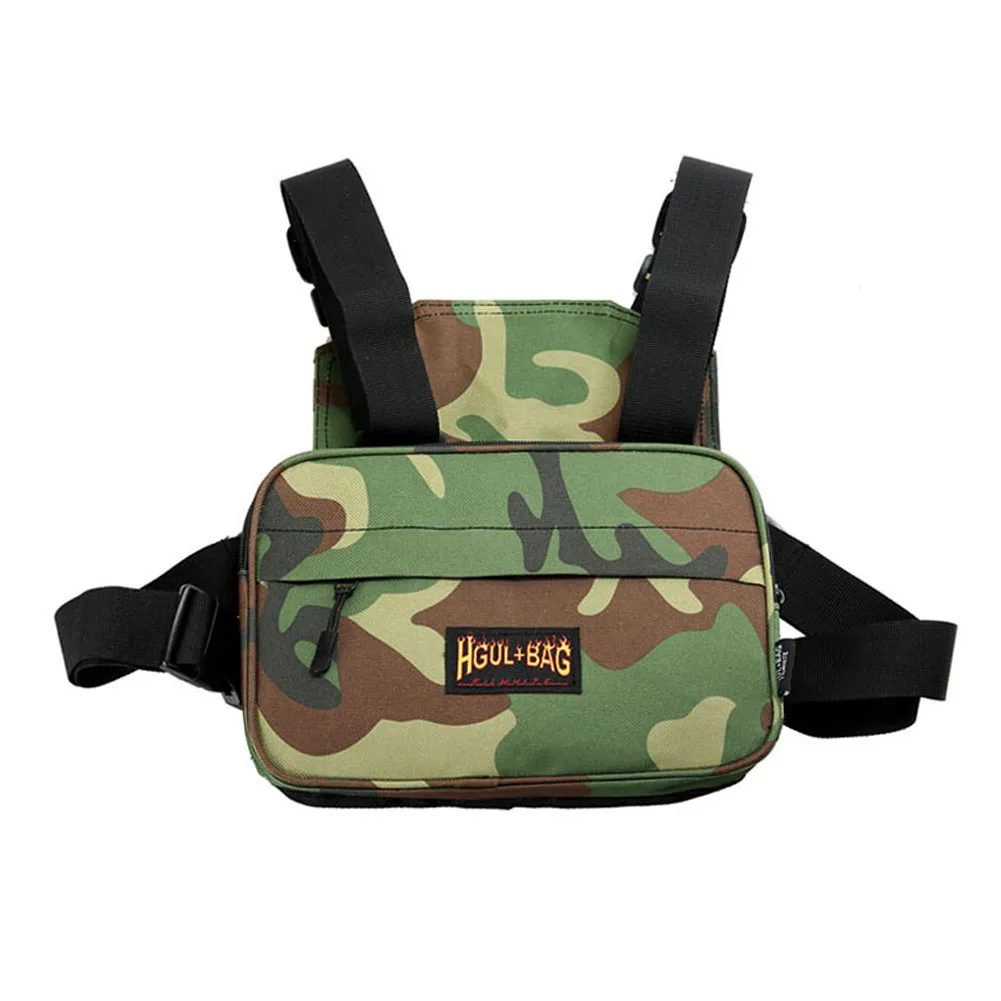 

Unisex Streetwear Vest Chest Bags Waistcoat Pouch Hip Hop Shoulder Backpacks Waist Packs Fashion Men Chest Rig Bag