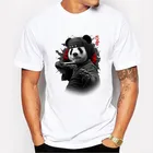 Модная белая футболка STRAYDOGS MENClassic, чехол с принтом панды ниндзя