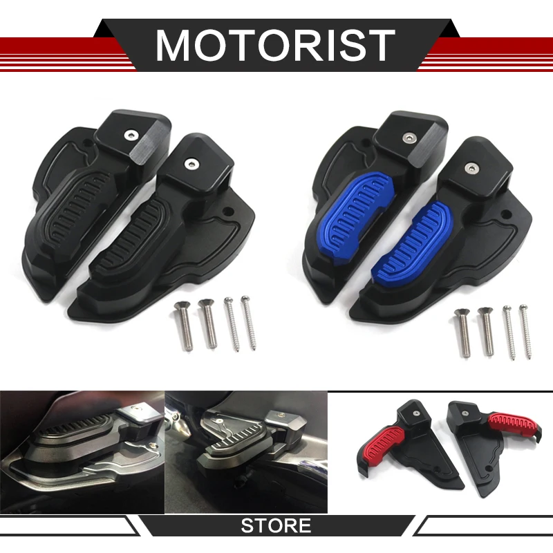 

MOTORIST For Vespa Prima 125 150 SPRINT Primavera Rear Footrests Foot Rests Passenger Extensions Extended Footpegs Adapter