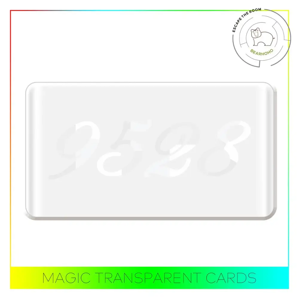 Реквизит для комнаты спасения акриловые волшебные прозрачные карты реальной
