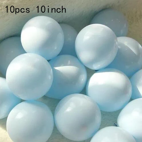 10pcs 10 шт 10 дюймов 2,3 г мраморный агат Радуга круглый латексный шар украшения на свадьбу на день рождения Единорог вечерние принадлежности для детского душа - Цвет: 10pcs