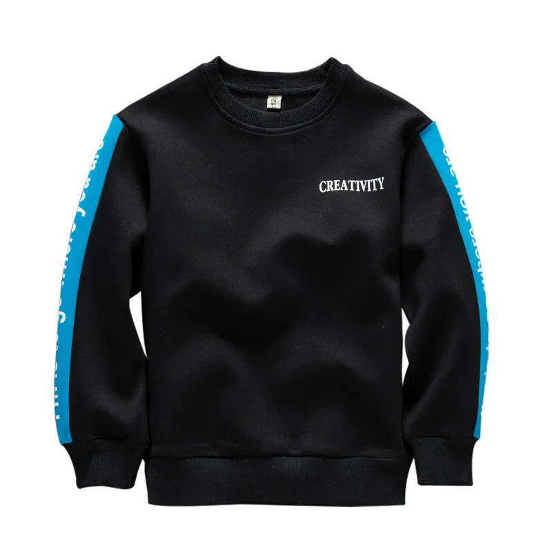 

2021 Letters Spring Autumn Boys Sweatshirts Coat KidsOutwear Teenager Tops Children Clothing Cotton Formal Long Sleeve High Qua