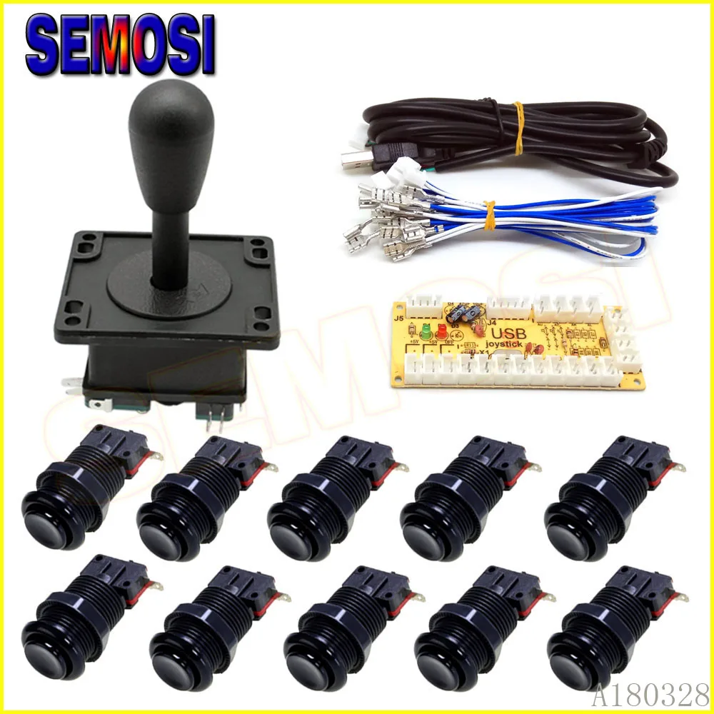 Аркадный джойстик DIY и набор кнопок HAPP для Raspberry Pi USB кодировщик с нулевой